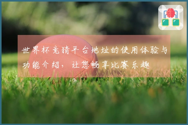 世界杯竞猜平台地址的使用体验与功能介绍,让您畅享比赛乐趣