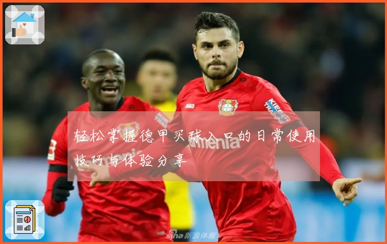 轻松掌握德甲买球入口的日常使用技巧与体验分享